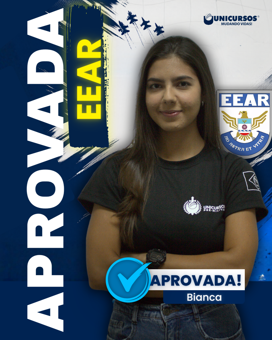 Bianca aprovada na EEAR
