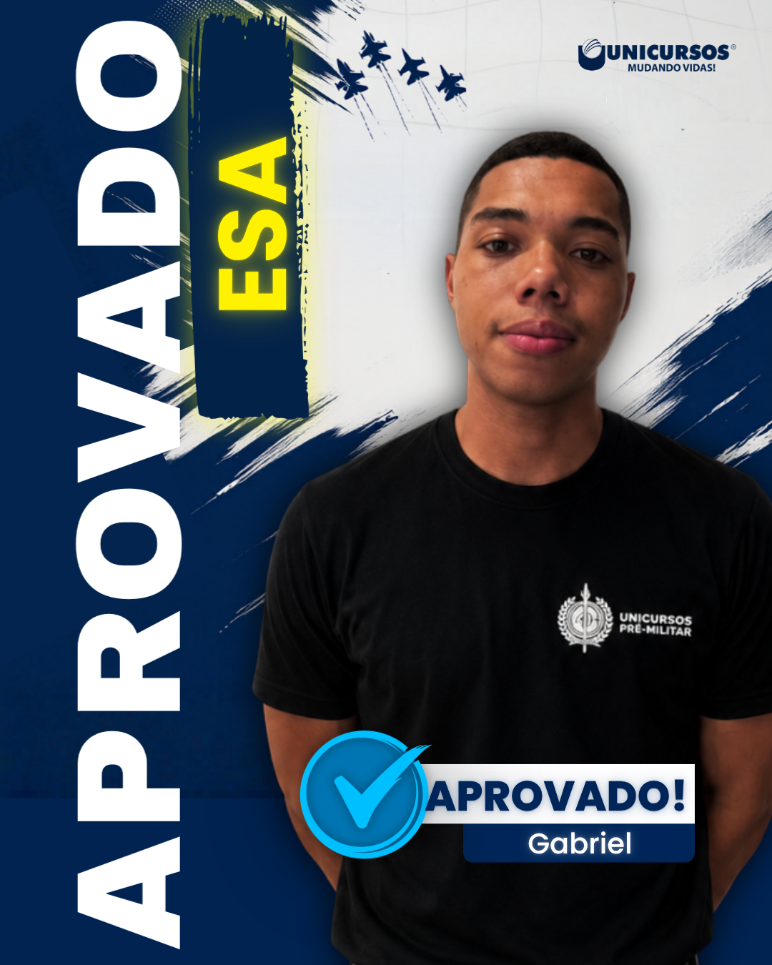 Gabriel aprovado na ESA