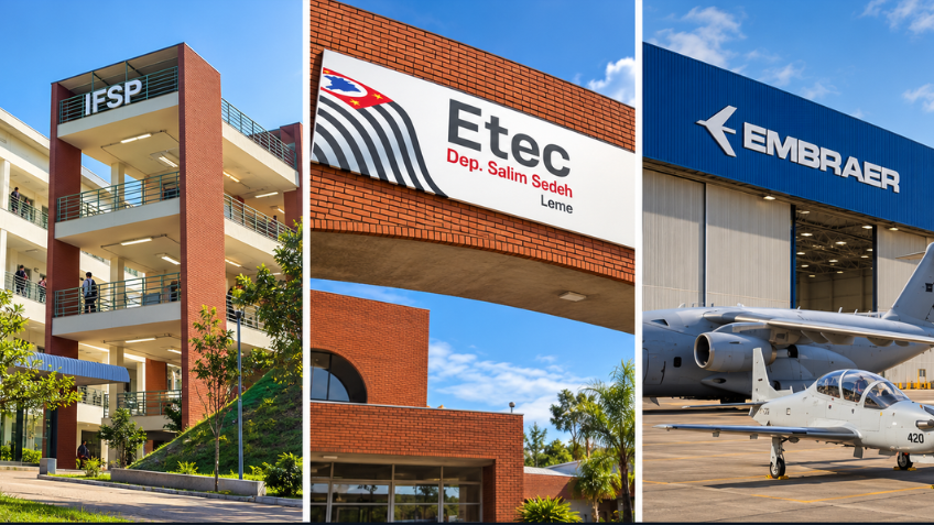IFSP, ETEC e Embraer
